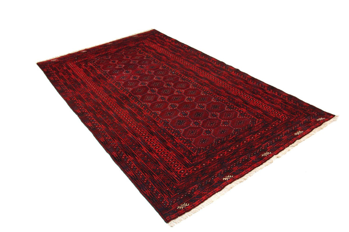 Afghan Teppich 230 x 140 cm - rot