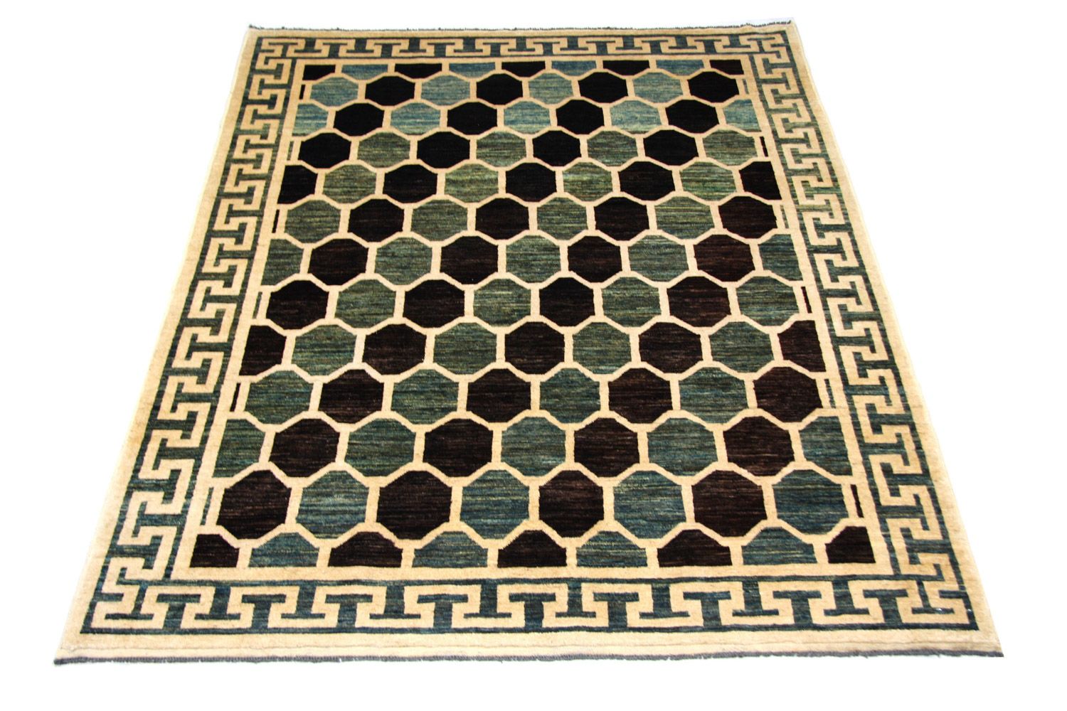 Ziegler Teppich - Modern 261 x 207 cm - blau