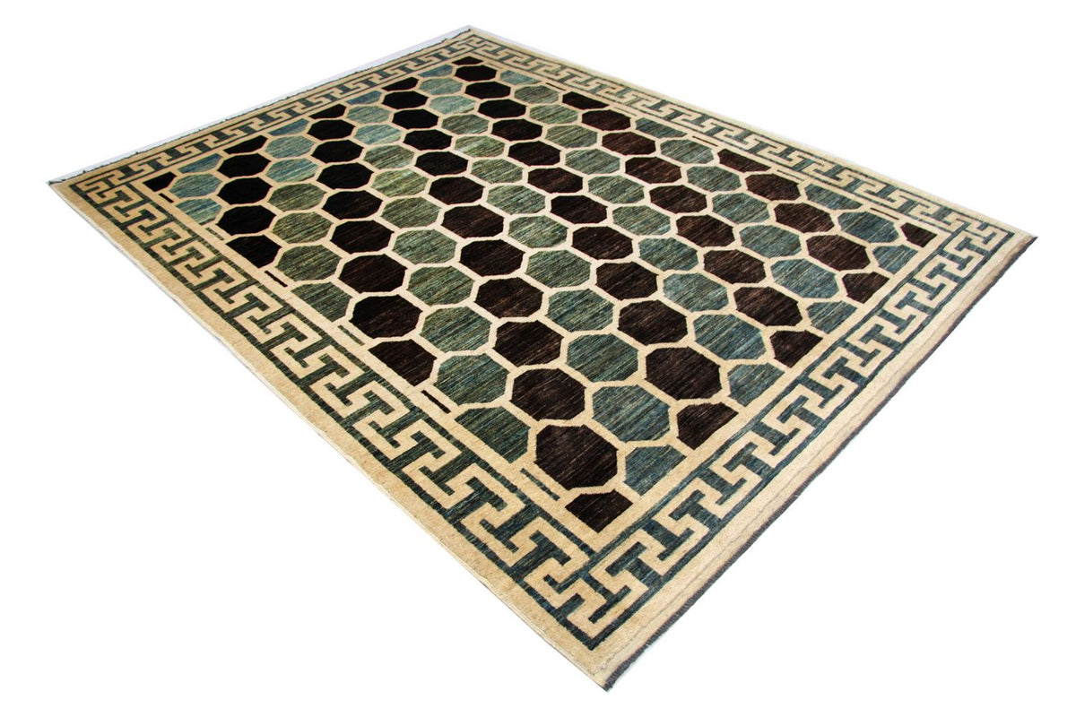 Ziegler Teppich - Modern 261 x 207 cm - blau