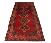 Perserteppich - Nomadic 369 x 178 cm - rot