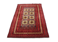 Afghan Teppich 288 x 195 cm - rot