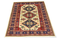 Afghan Teppich 194 x 146 cm - beige