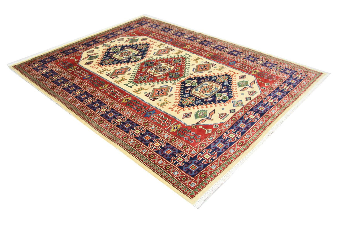 Afghan Teppich 194 x 146 cm - beige