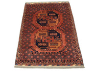Afghan Teppich 142 x 104 cm - braun