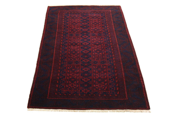 Afghan Teppich 155 x 100 cm - rot