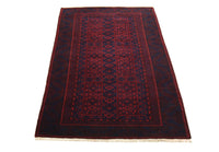 Afghan Teppich 155 x 100 cm - rot