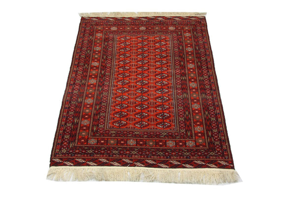 Afghan Teppich 193 x 134 cm - rot