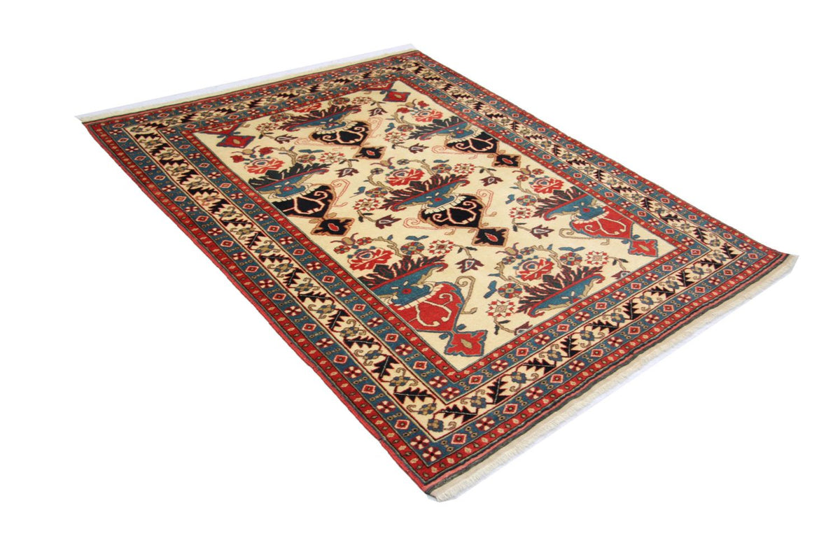 Afghan Teppich 135 x 114 cm - beige