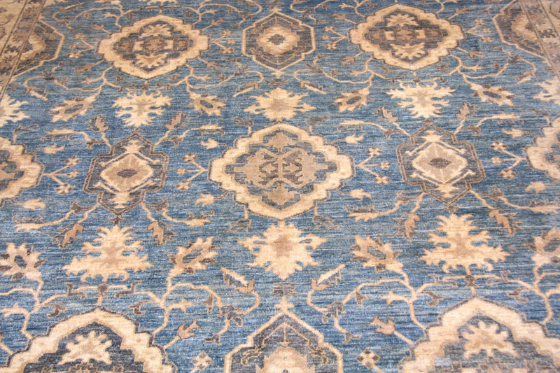 Ziegler Teppich 375 x 269 cm - blau