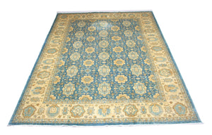 Ziegler Teppich 366 x 266 cm - blau