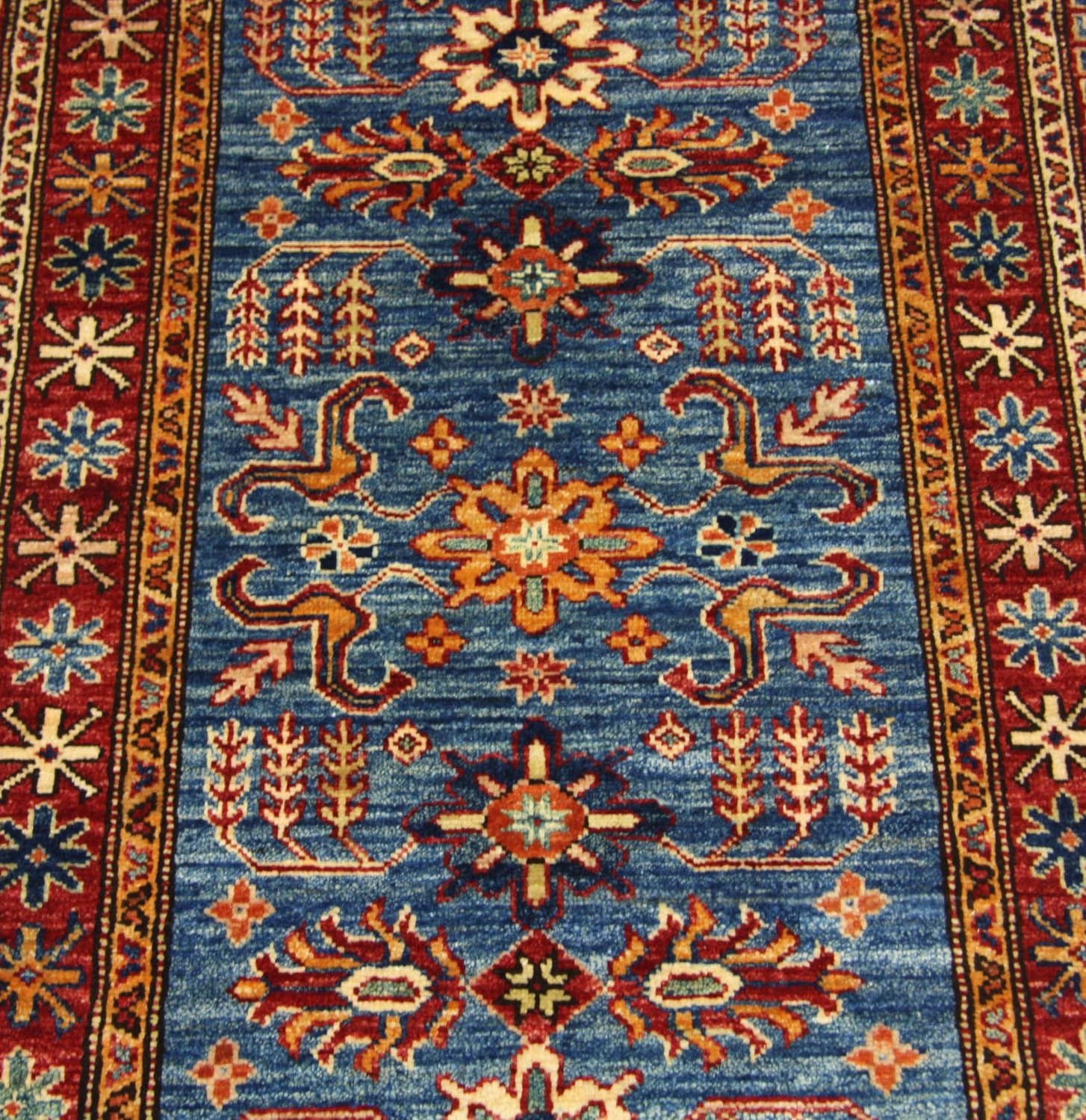 Ziegler Teppich 600 x 82 cm - blau