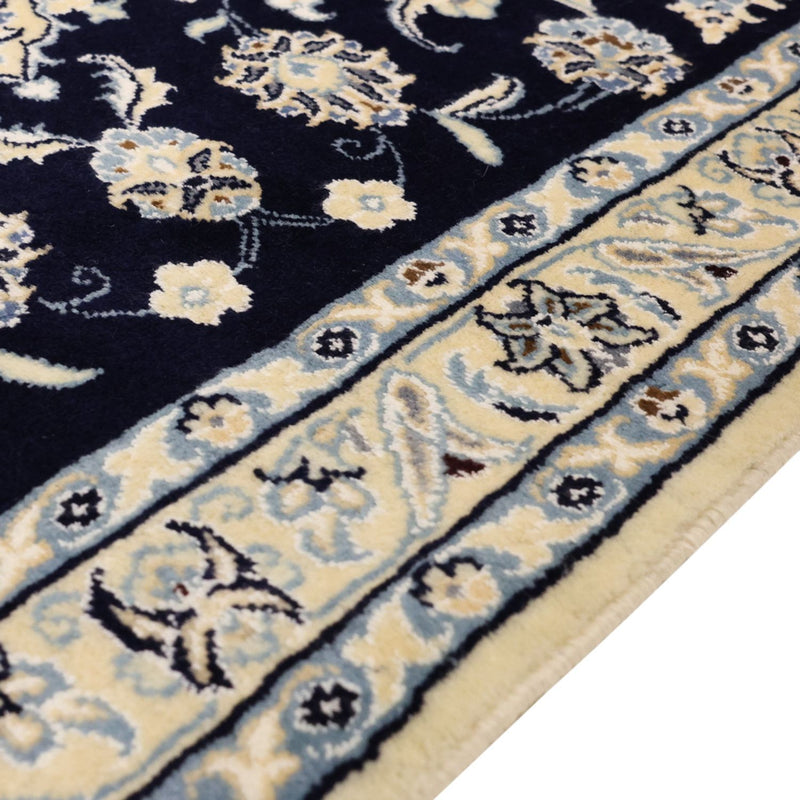 Perserteppich - Nain - Royal - Royal - 136 x 89 cm - dunkelblau