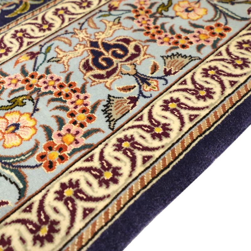 Perserteppich - Isfahan - Premium - Seidenkette - 170 x 112 cm - dunkelbeige