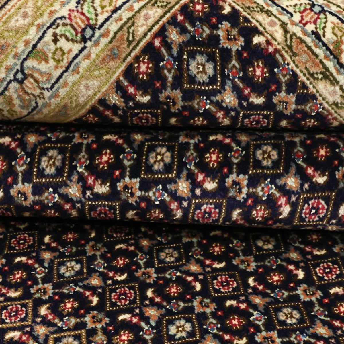 Perserteppich - Täbriz - Royal - Royal - 194 x 153 cm - dunkelbeige