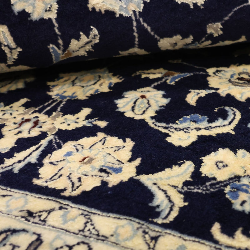 Perserteppich - Nain - Royal - Royal - 114 x 78 cm - dunkelblau