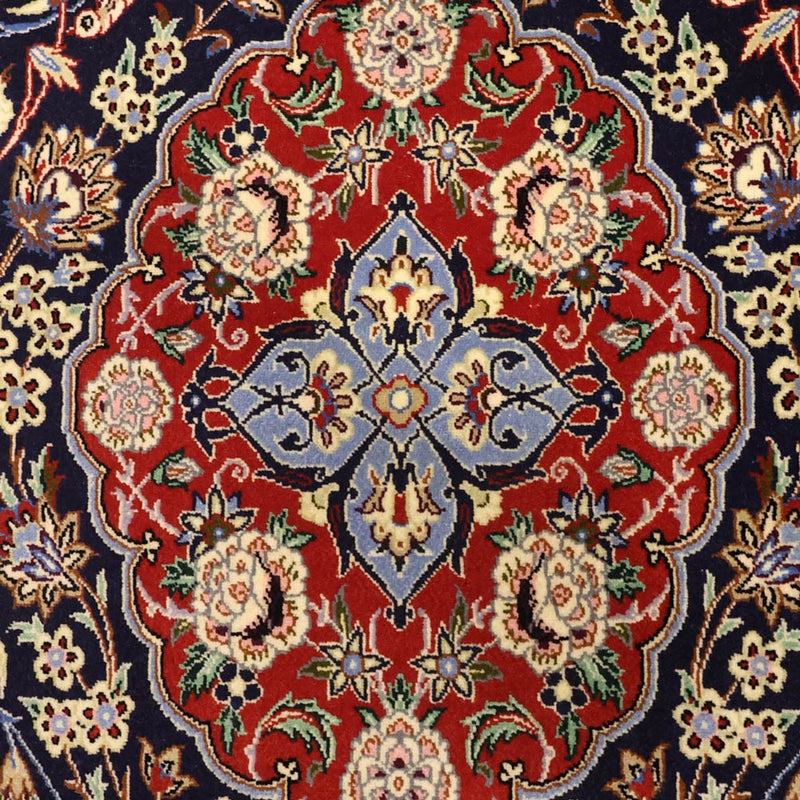 Orientteppich - Isfahan - Seidenkette - 166 x 114 cm - dunkelblau