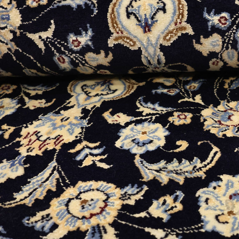 Perserteppich - Nain - Royal - Royal - 136 x 86 cm - dunkelblau