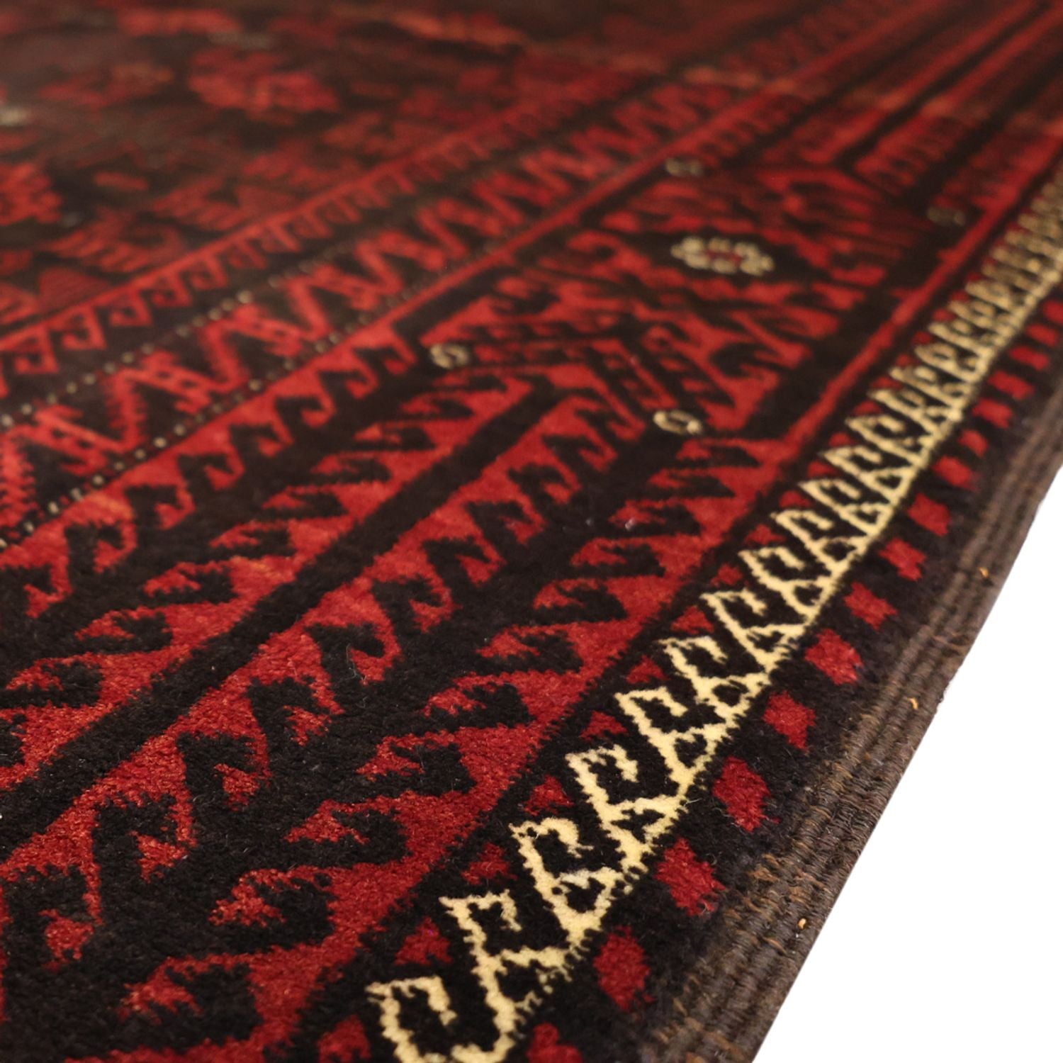 Belutsch Teppich - 190 x 107 cm - dunkelrot