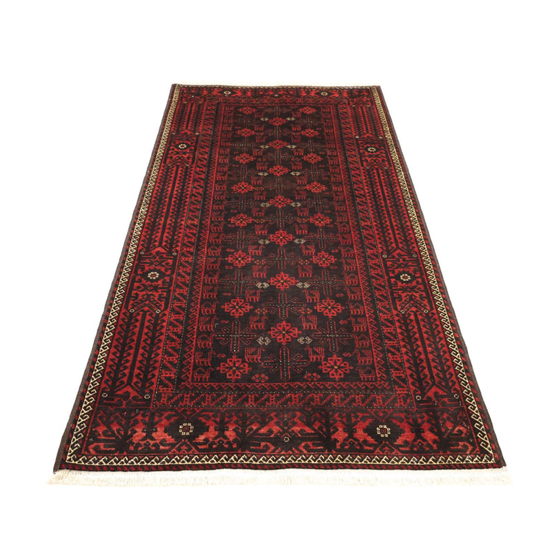 Belutsch Teppich - 190 x 107 cm - dunkelrot