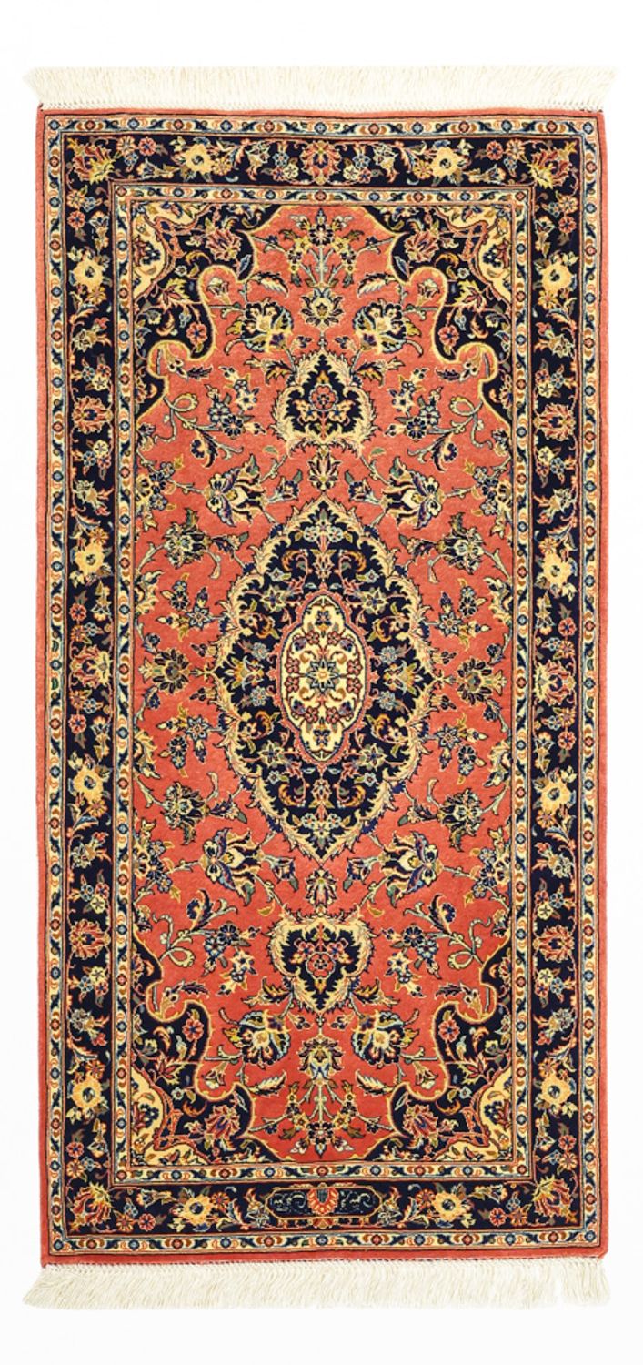 Perserteppich - Keshan - Seidenkette - 122 x 59 cm - rot