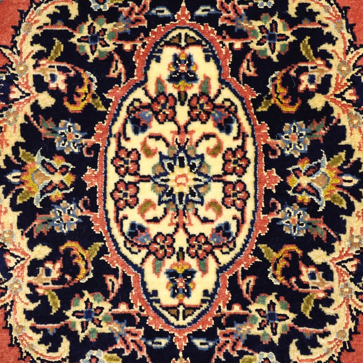 Perserteppich - Keshan - Seidenkette - 122 x 59 cm - rot