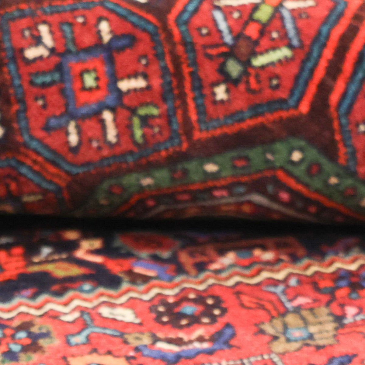 Perserteppich - Nomadic - 152 x 102 cm - dunkelrot