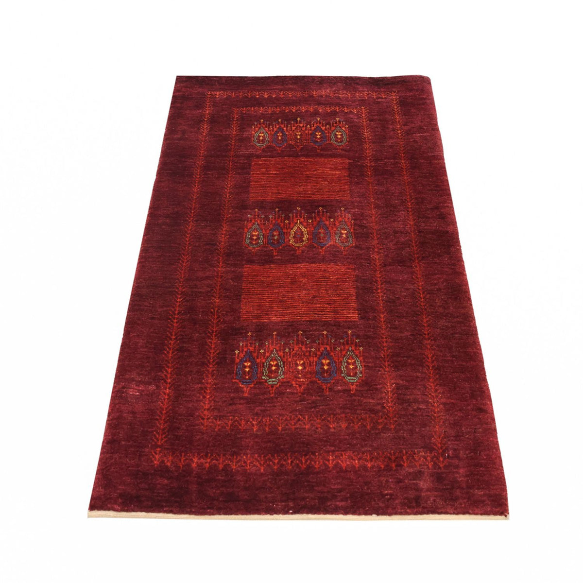 Gabbeh Teppich - Kaschkuli Perser - 150 x 84 cm - rot
