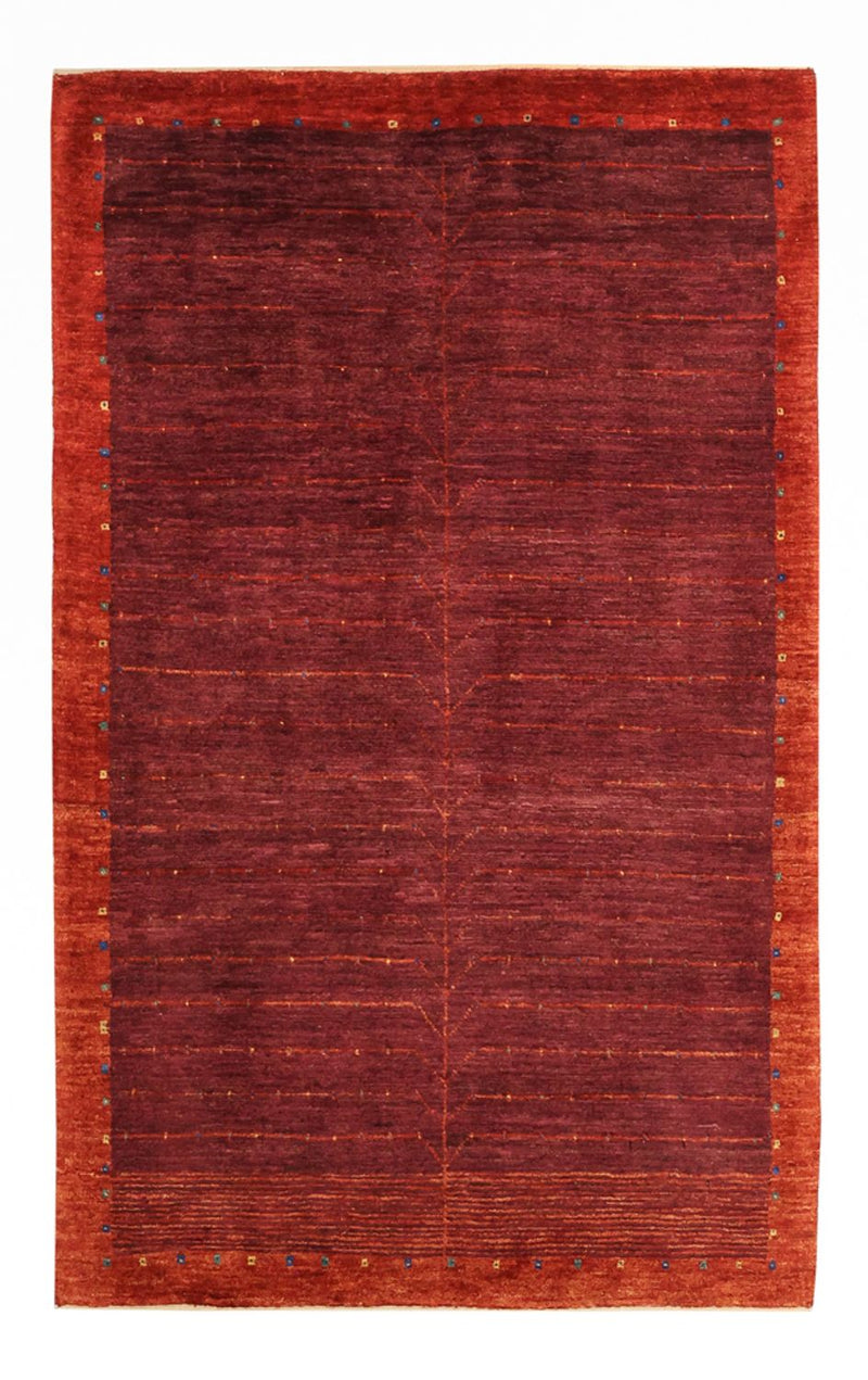 Gabbeh Teppich - Kaschkuli Perser - 130 x 81 cm - dunkelrot