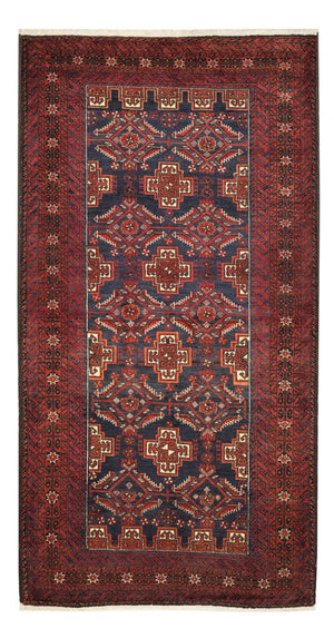 Belutsch Teppich - 192 x 105 cm - dunkelrot