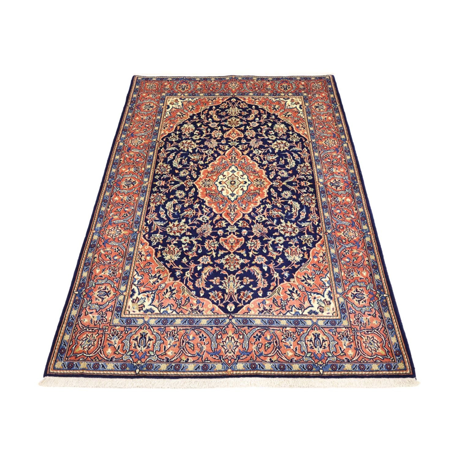 Perserteppich - Keshan - 169 x 114 cm - dunkelblau