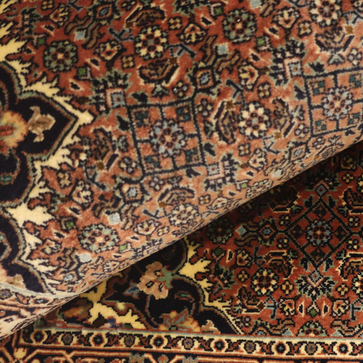 Perserteppich - Bidjar - 133 x 73 cm - dunkelbeige