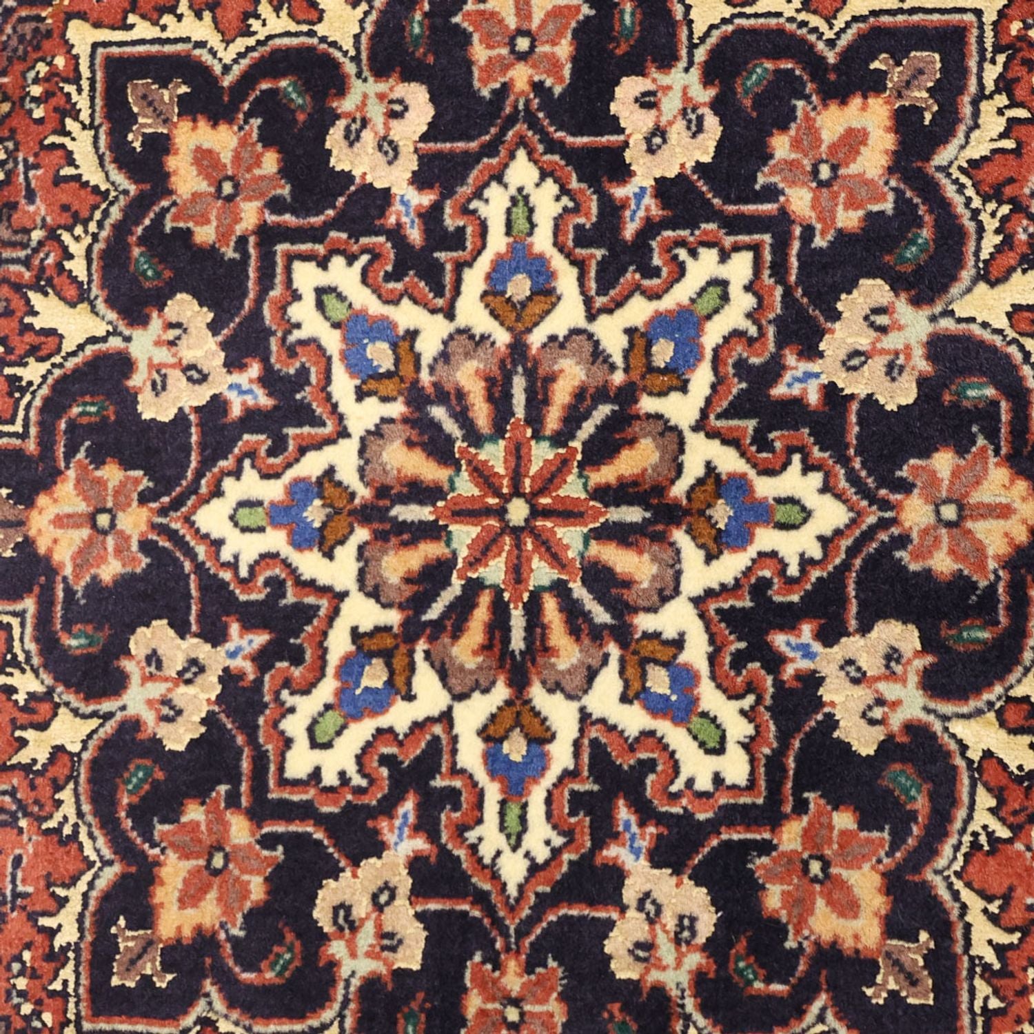 Perserteppich - Bidjar - 139 x 68 cm - dunkelrot