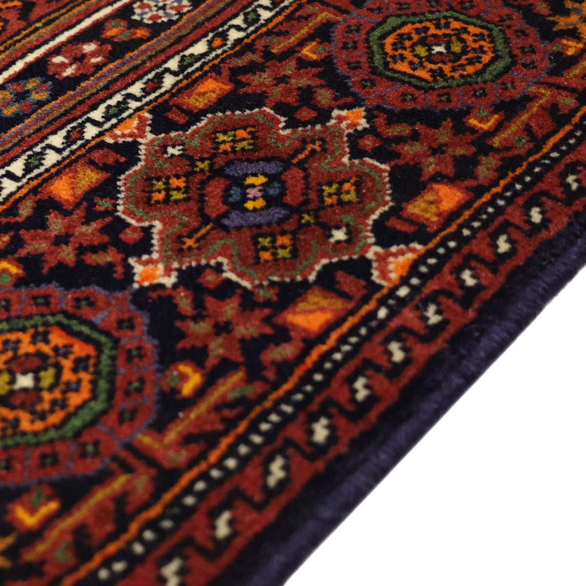 Perserteppich - Nomadic - 150 x 100 cm - dunkelrot