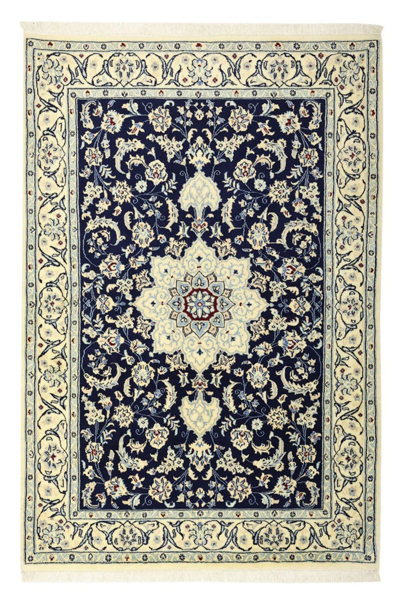 Perserteppich - Nain - Royal - 157 x 106 cm - dunkelblau