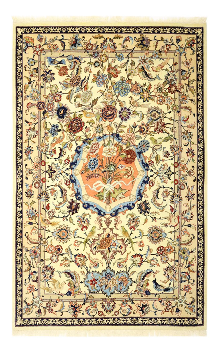 Perserteppich - Isfahan - Premium - 156 x 100 cm - beige
