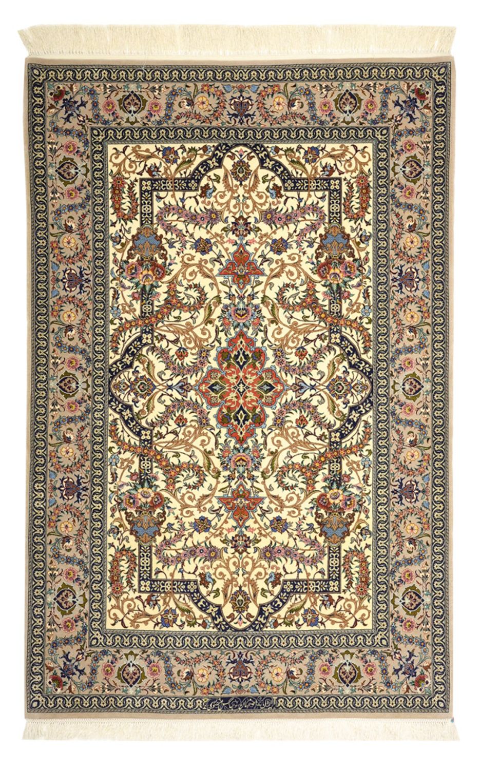 Perserteppich - Isfahan - Premium - 171 x 111 cm - dunkelbeige
