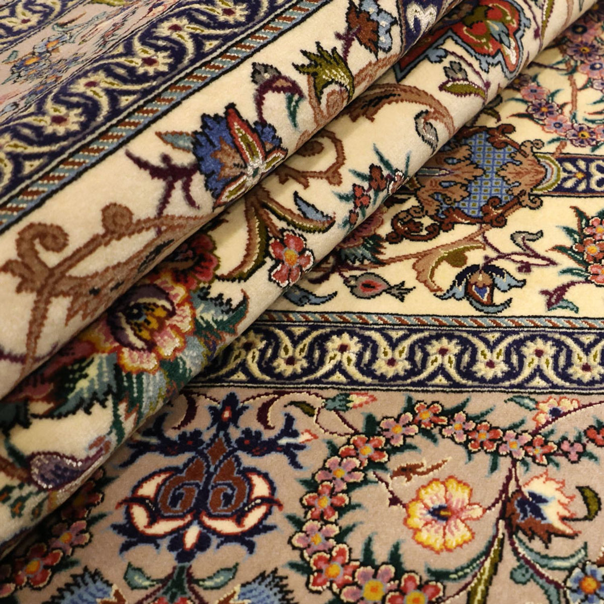 Perserteppich - Isfahan - Premium - 171 x 111 cm - dunkelbeige