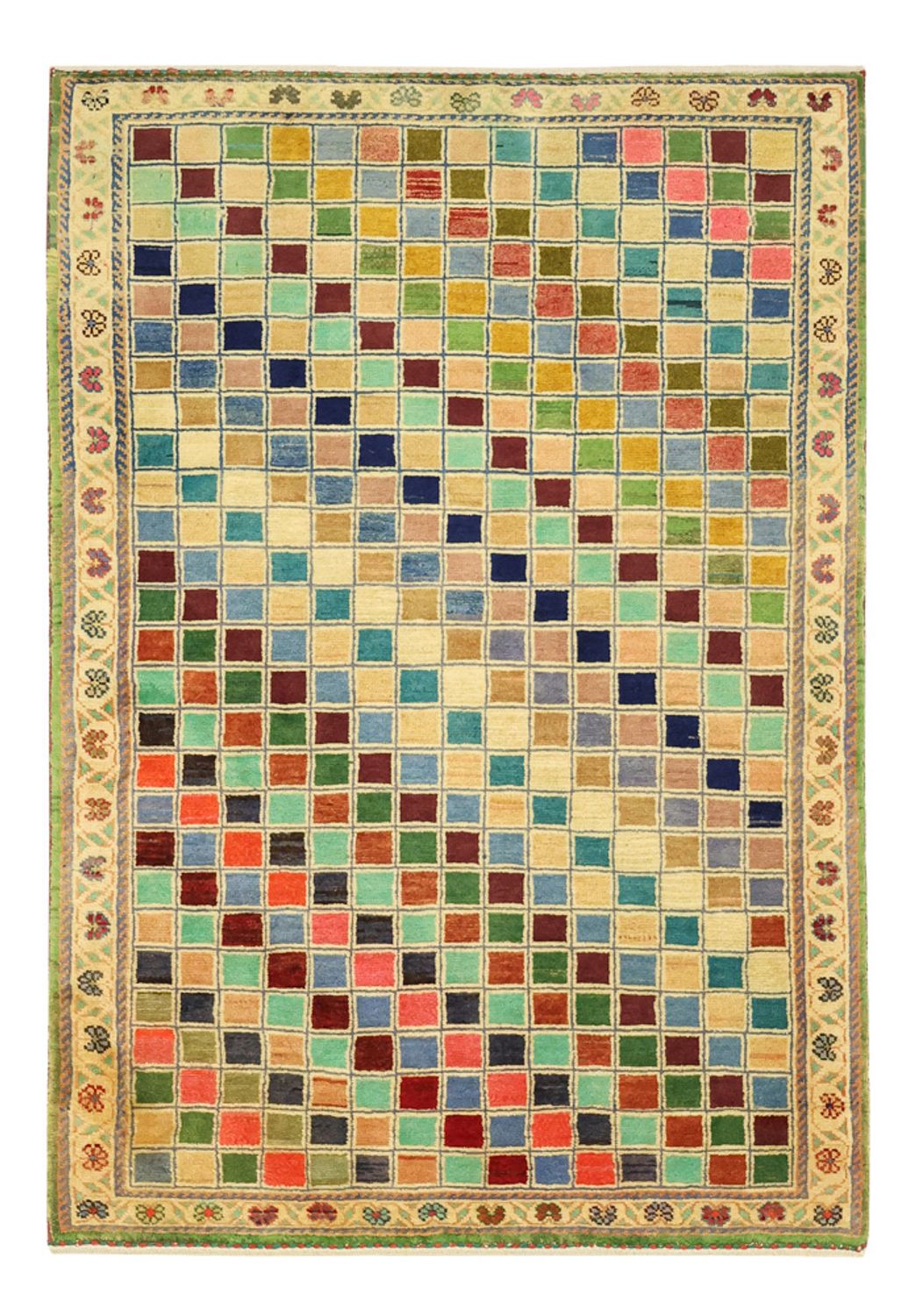 Gabbeh Teppich - Loribaft Perser - 117 x 79 cm - mehrfarbig