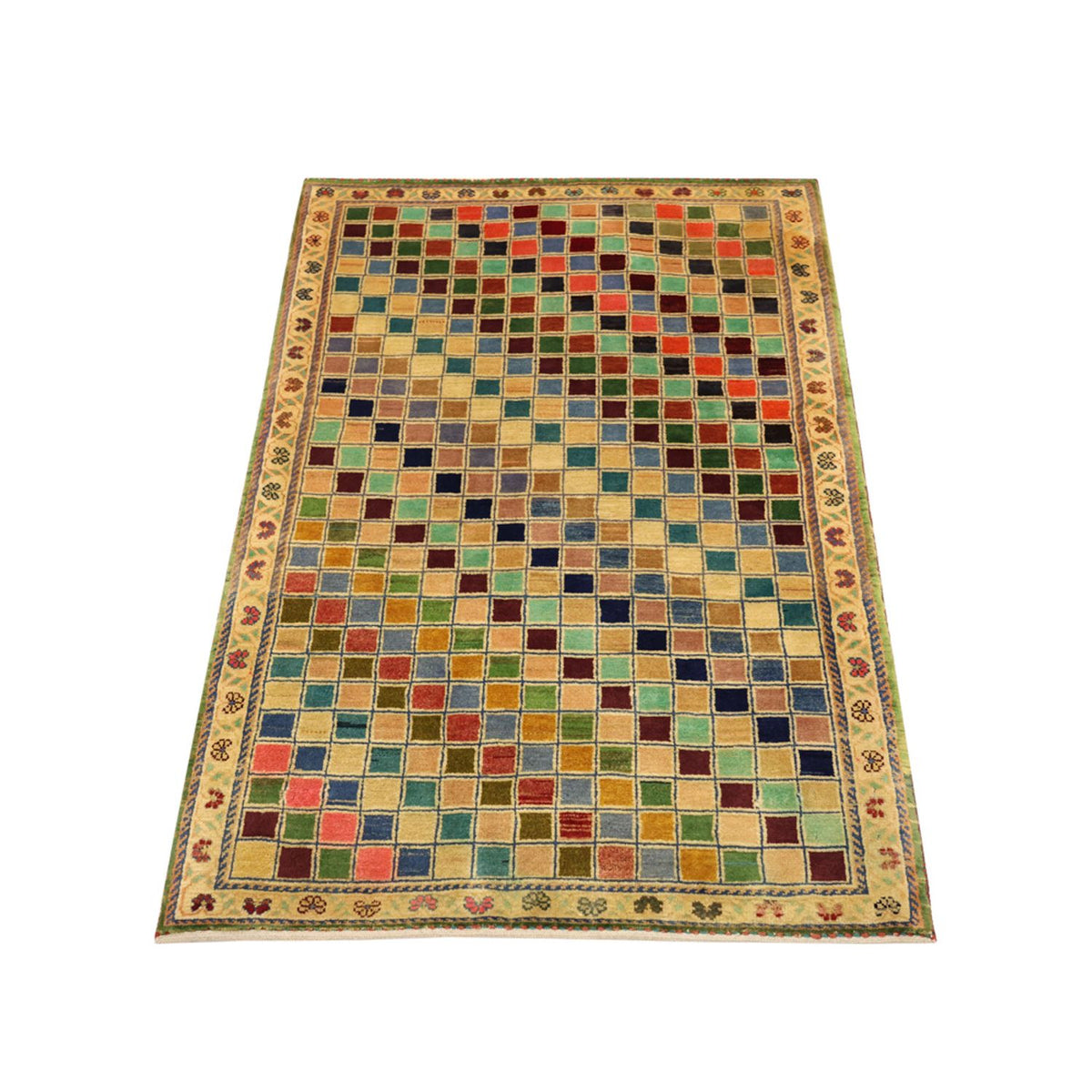 Gabbeh Teppich - Loribaft Perser - 117 x 79 cm - mehrfarbig