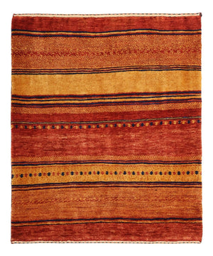 Gabbeh Teppich - Kaschkuli Perser - 92 x 78 cm - mehrfarbig