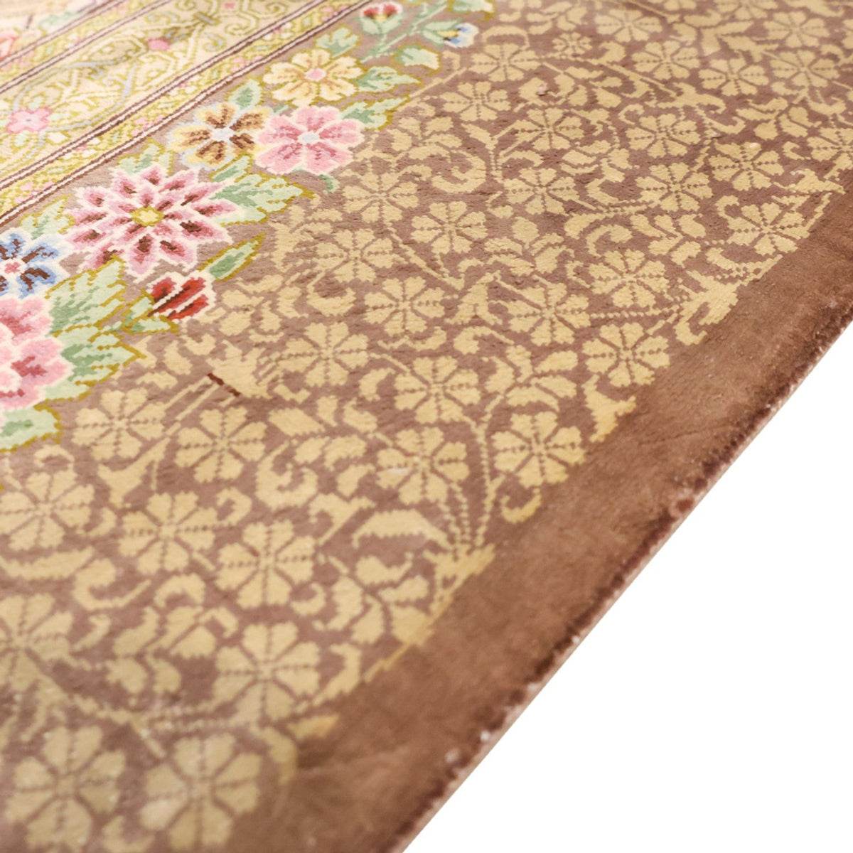 Perserteppich - Ghom - Royal - 165 x 101 cm - hellbeige
