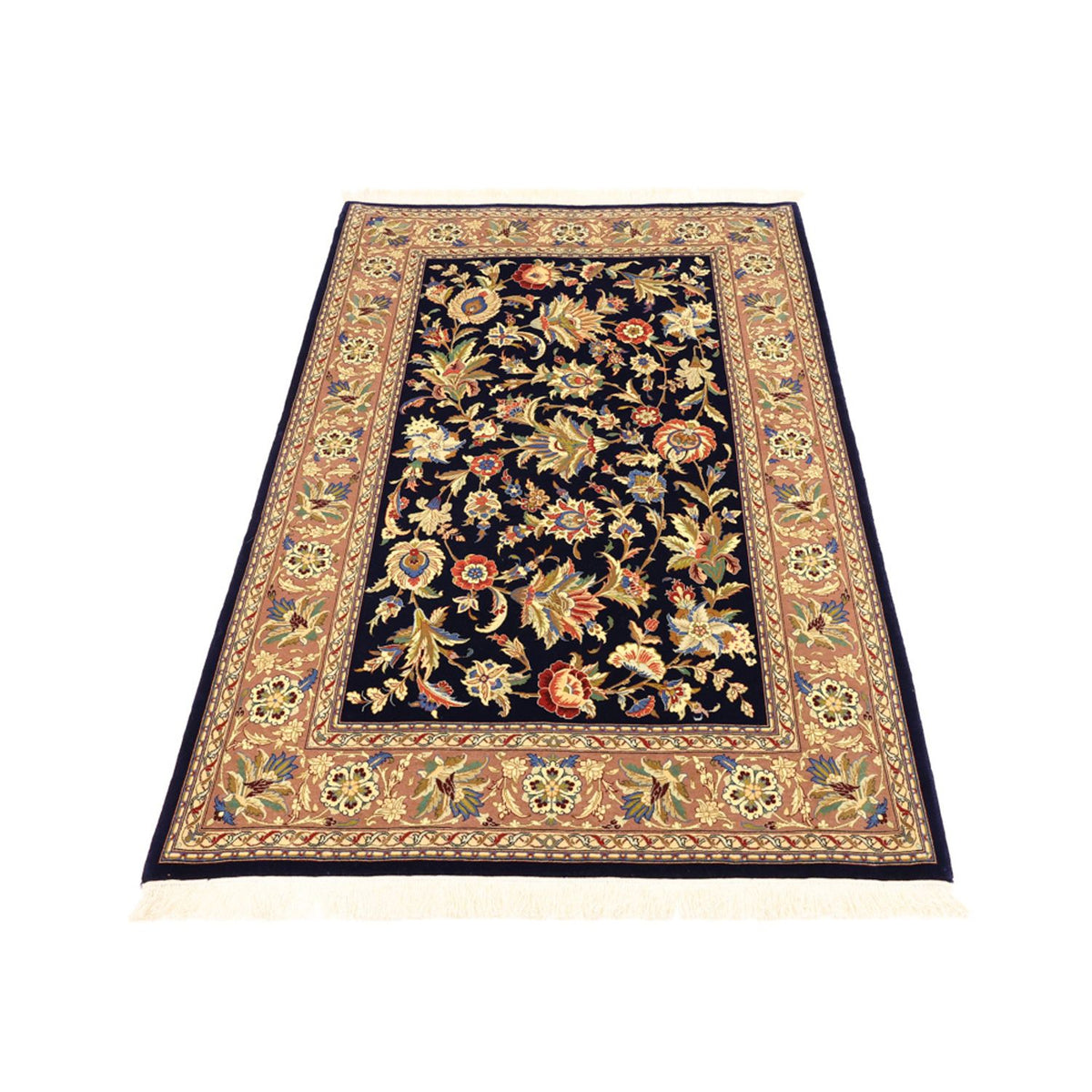 Perserteppich - Isfahan - Premium - 151 x 101 cm - dunkelblau