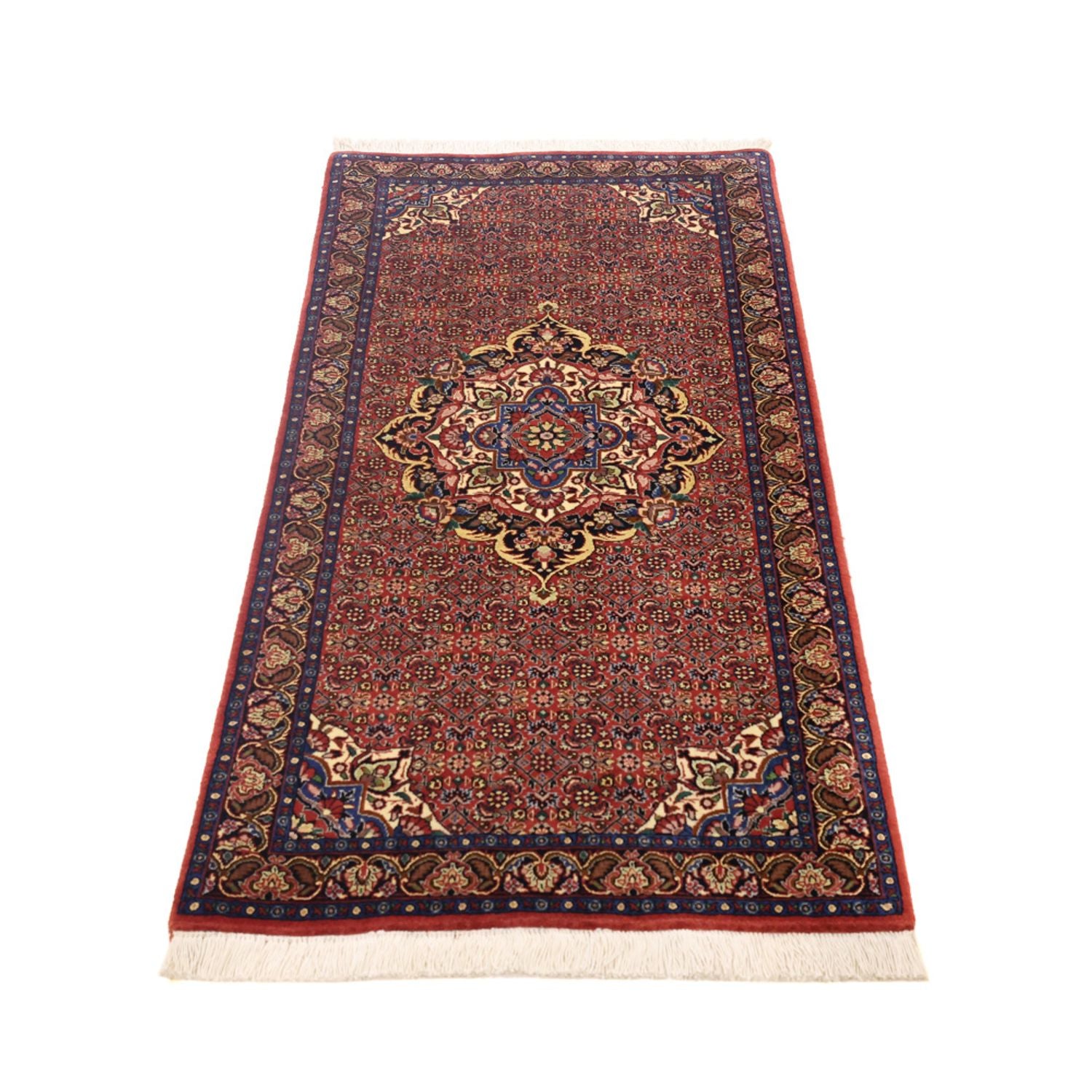 Perserteppich - Bidjar - 136 x 71 cm - dunkelrot