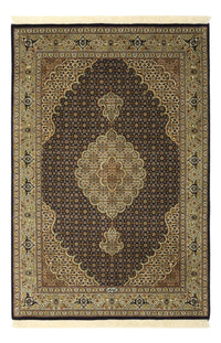 Perserteppich - Täbriz - Royal - Seidenkette - 149 x 100 cm - dunkelbeige