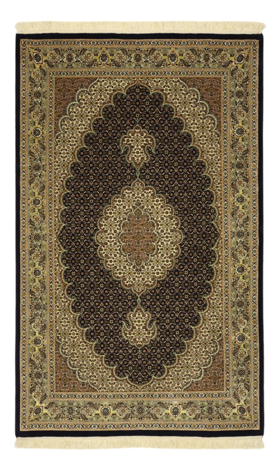 Perserteppich - Täbriz - Royal - Seidenkette - 159 x 98 cm - dunkelbeige