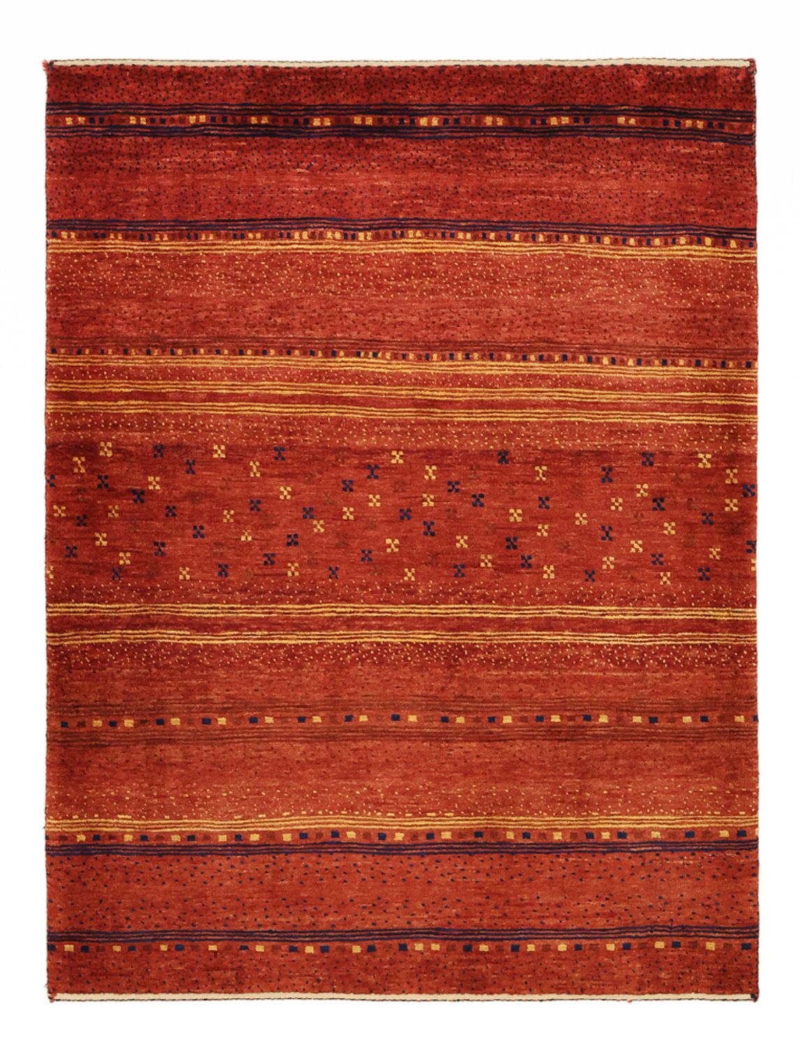 Gabbeh Teppich - Kaschkuli Perser - 126 x 96 cm - mehrfarbig