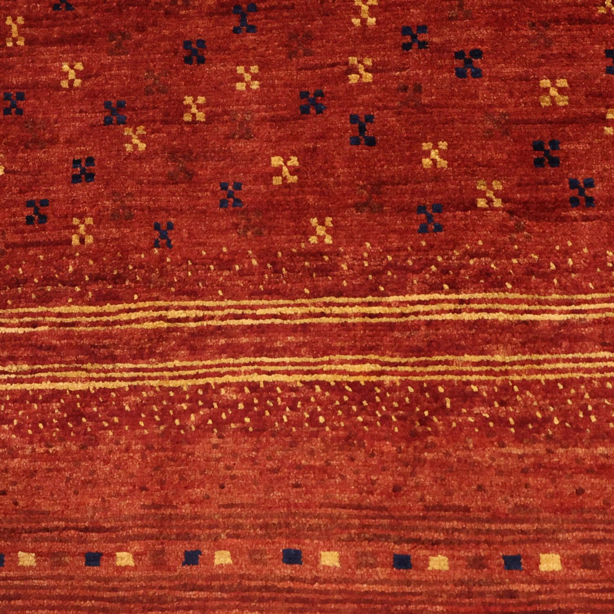 Gabbeh Teppich - Kaschkuli Perser - 126 x 96 cm - mehrfarbig