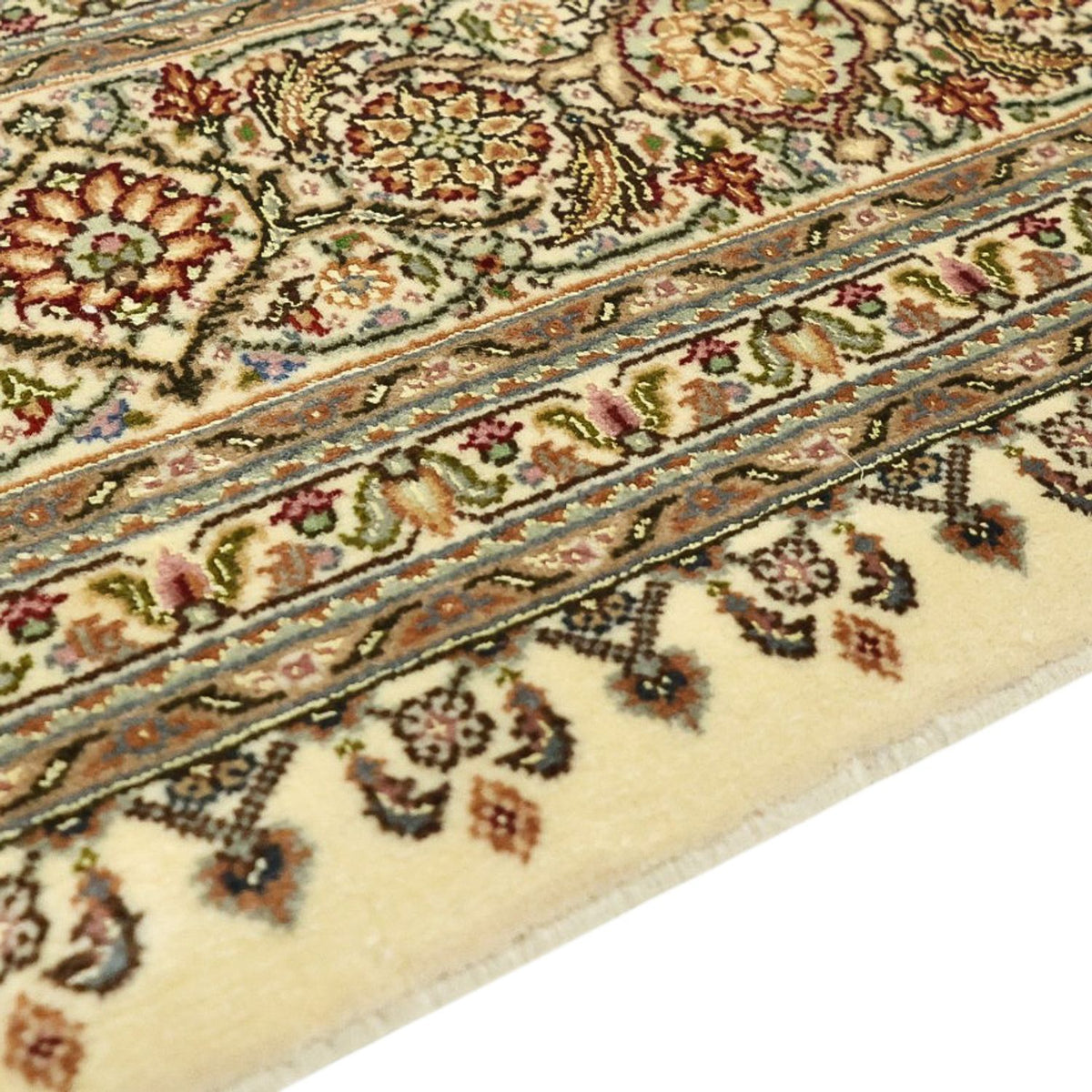 Perserteppich - Täbriz - Royal - Royal - 197 x 154 cm - dunkelbeige