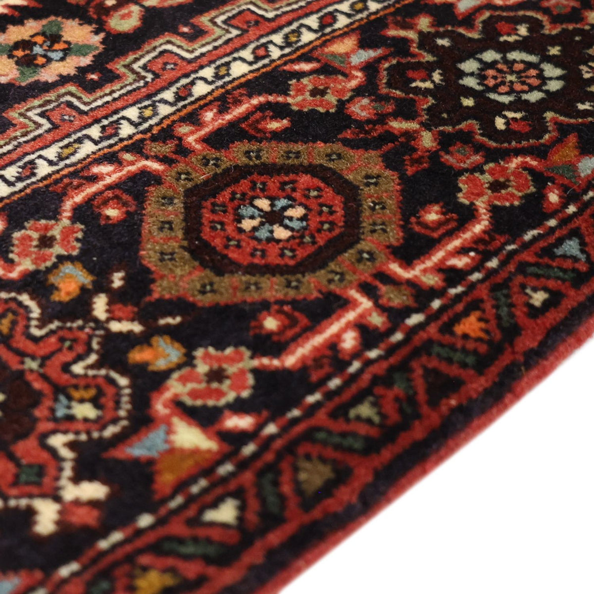 Perserteppich - Nomadic - 145 x 103 cm - dunkelrot