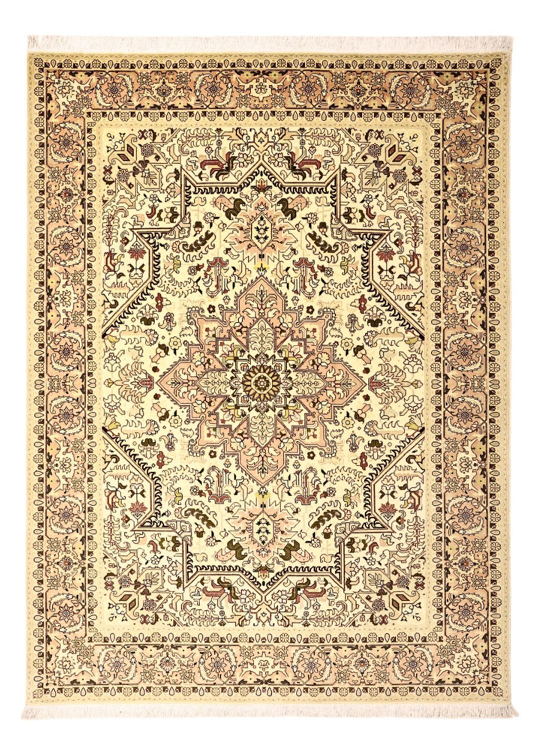 Perserteppich - Täbriz - Royal - 203 x 147 cm - beige